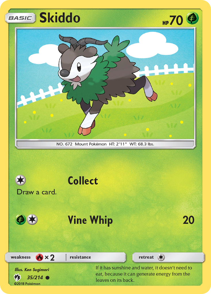 Skiddo 35/214 - SM  Lost Thunder
