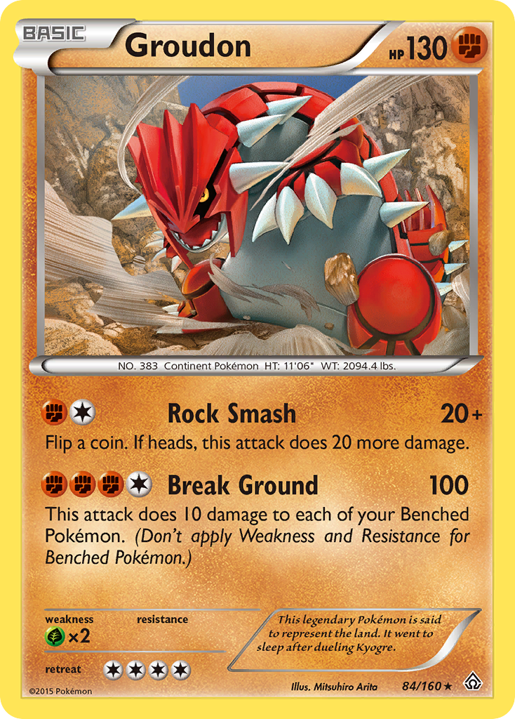 Groudon 84/160 - XY  Primal Clash