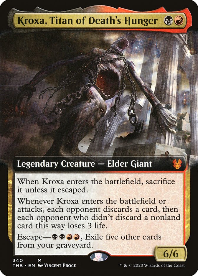 Kroxa, Titan of Death's Hunger (Extended Art) (THB-340) - Theros Beyond Death: (Extended Art)