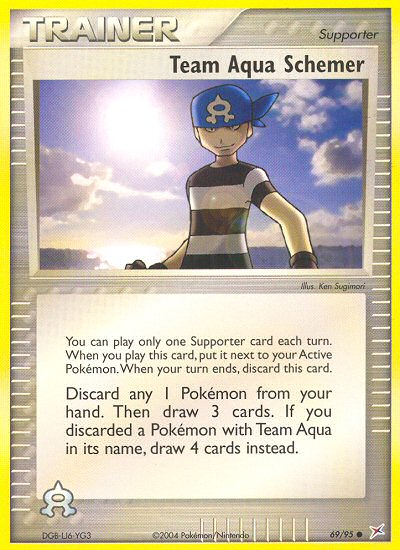 Team Aqua Schemer 69/95 - Team Magma vs Team Aqua