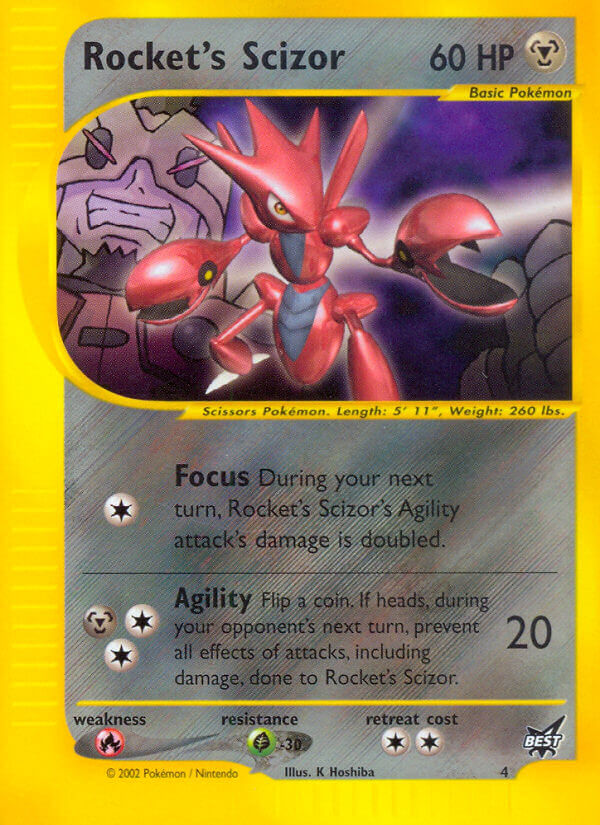 Rocket's Scizor - 4/9 - Best of Promos