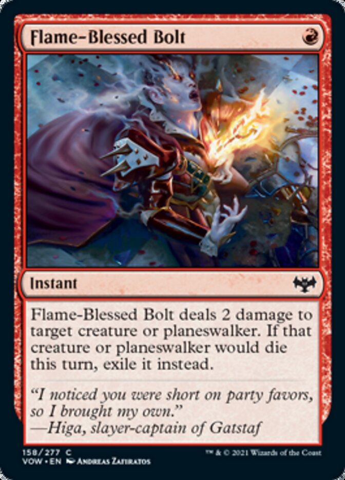 Flame-Blessed Bolt (VOW-158) - Innistrad: Crimson Vow