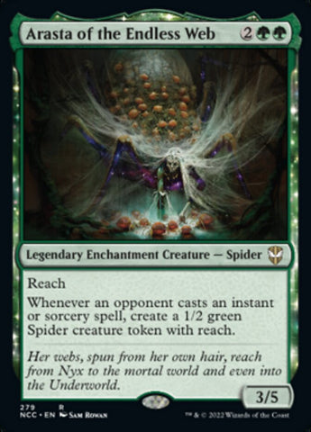 Arasta of the Endless Web (NCC-279) - New Capenna Commander: (enchantment)
