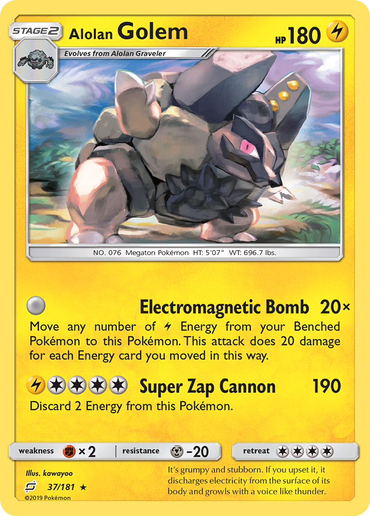Alolan Golem 37/181 - SM  Team Up