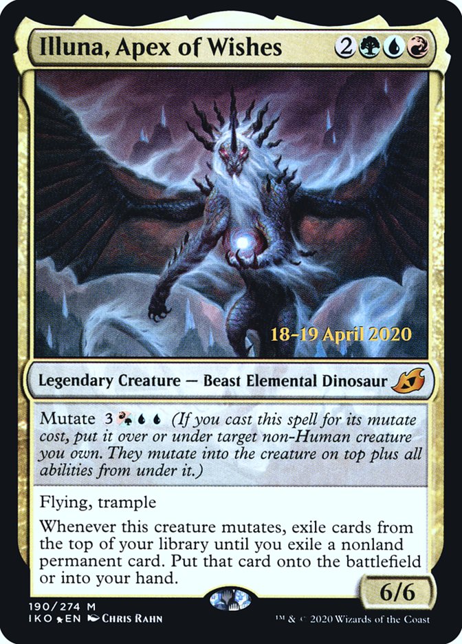 Illuna, Apex of Wishes (PRE-190) - Ikoria: Lair of Behemoths Promos Foil