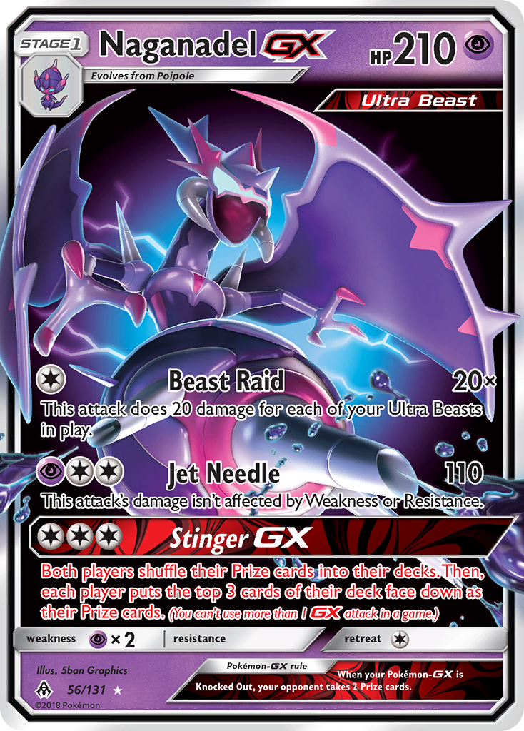 Naganadel GX 56/131 - SM  Forbidden Light Holofoil