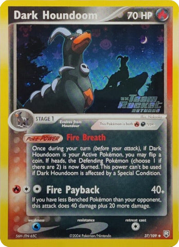 Dark Houndoom - 037/109 37/109 - Team Rocket Returns