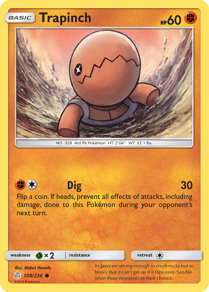 Trapinch - 108/236 108/236 - SM  Cosmic Eclipse