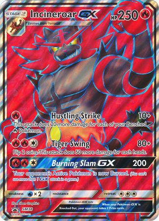 Incineroar GX - SM38 (SM Black Star Promo) - Jumbo Cards Holofoil