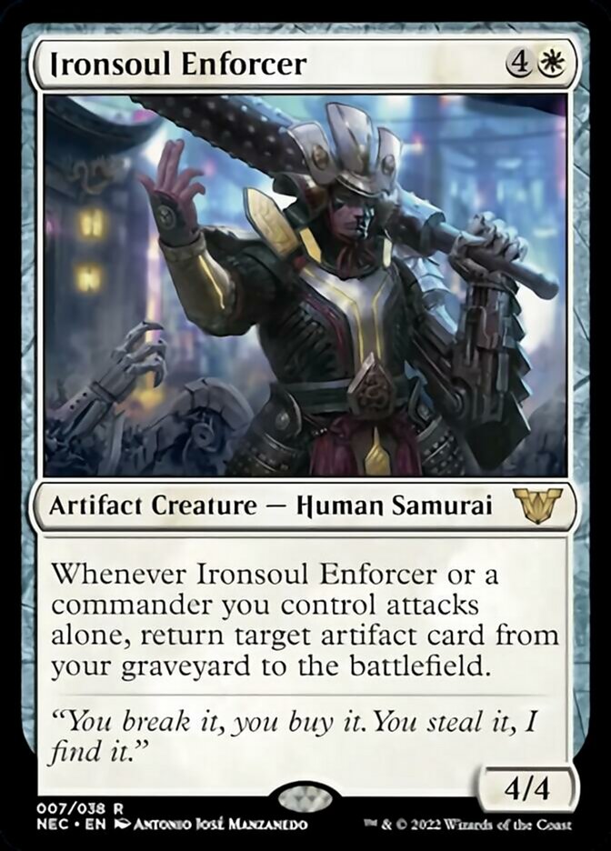 Ironsoul Enforcer (NEC-007) - Neon Dynasty Commander