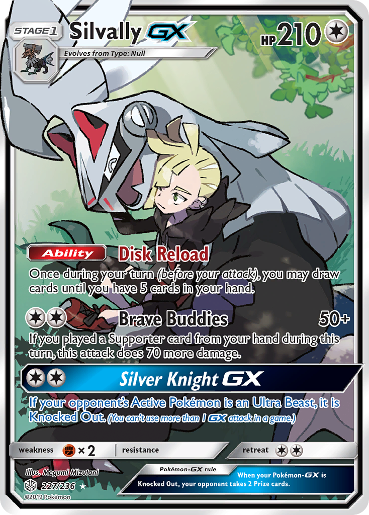 Silvally GX (Full Art)/236 - SM  Cosmic Eclipse Holofoil