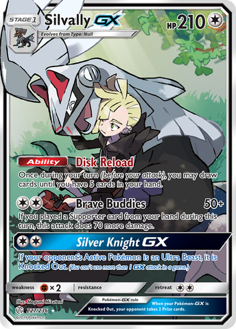 Silvally GX (Full Art)/236 - SM  Cosmic Eclipse Holofoil