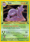 Muk (13) 13/62 - Fossil 1st Edition Holofoil