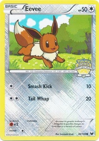 Eevee - 84/108 (City Championships) 84 - League & Championship Cards Reverse Holofoil