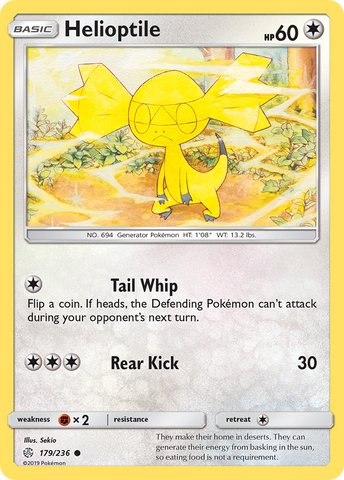 Helioptile 179/236 - SM  Cosmic Eclipse