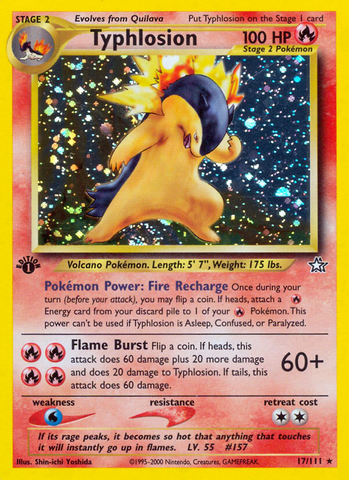 Typhlosion (17) 17/111 - Neo Genesis 1st Edition Holofoil