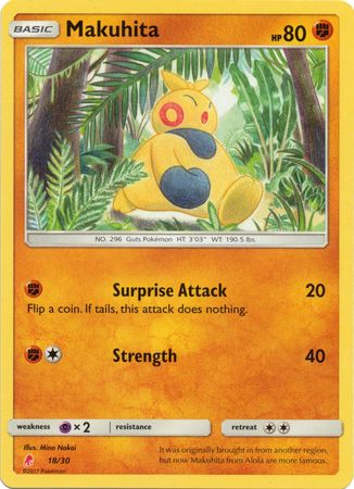 Makuhita - SM Trainer Kit Lycanroc & Alolan Raichu