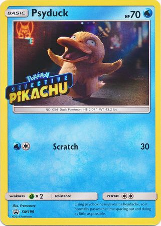 Psyduck - SM199 (Detective Pikachu Stamped) - SM Promos Holofoil