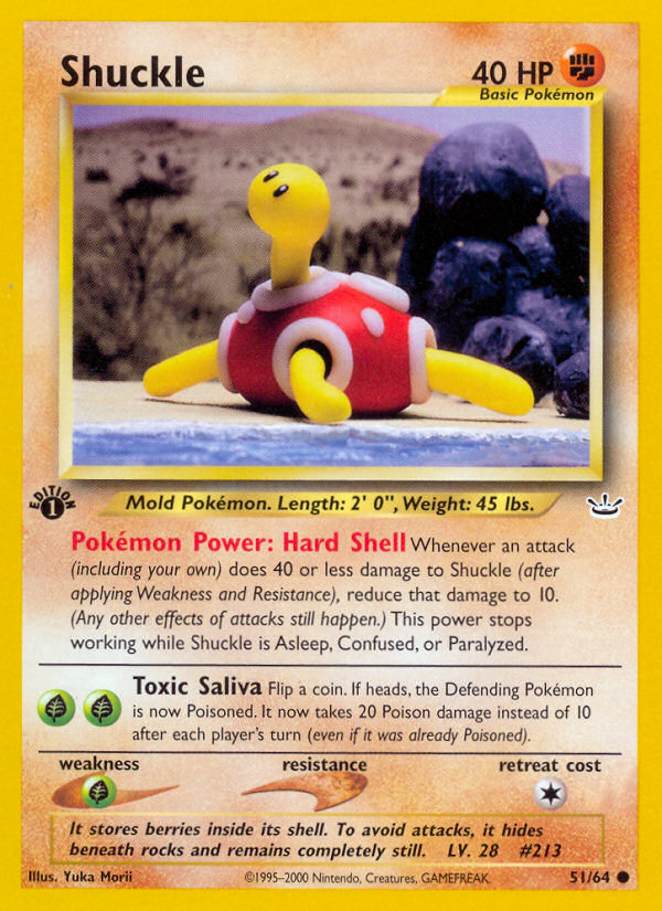 Shuckle 51/64 - Neo Revelation 1st Edition