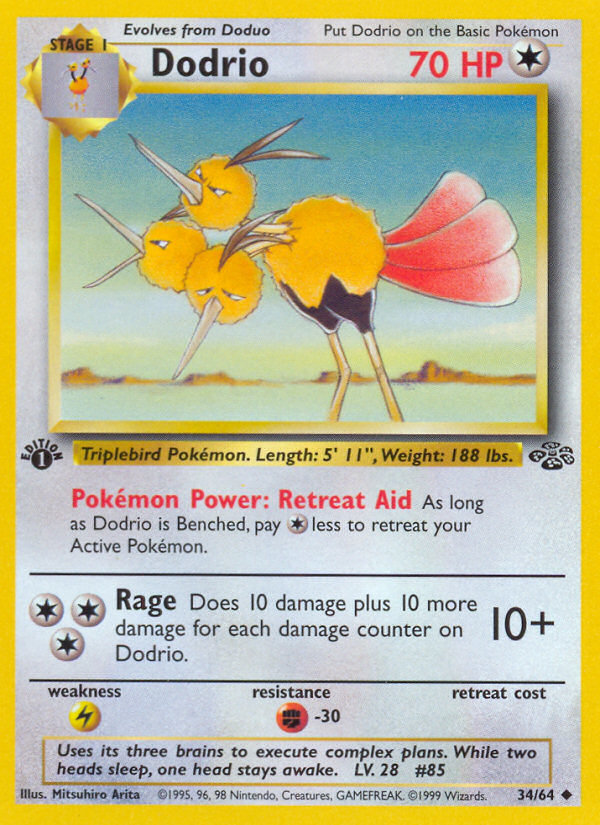 Dodrio 34/64 - Jungle 1st Edition