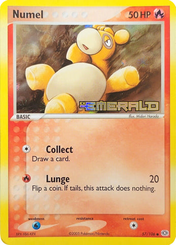 Numel - 057/106 57/106 - Emerald Reverse Holofoil
