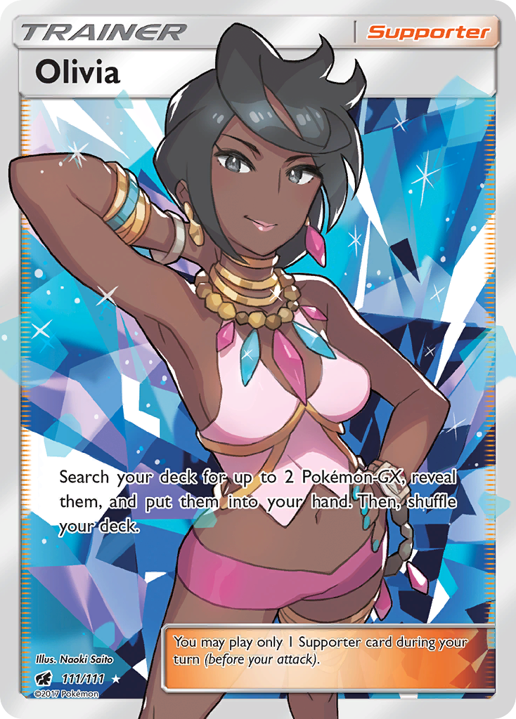 Olivia (Full Art) 111/111 - SM  Crimson Invasion Holofoil