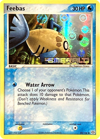 Feebas - 050/106 50/106 - Emerald Reverse Holofoil