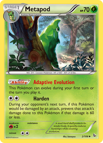 Metapod 2/106 - XY  Flashfire