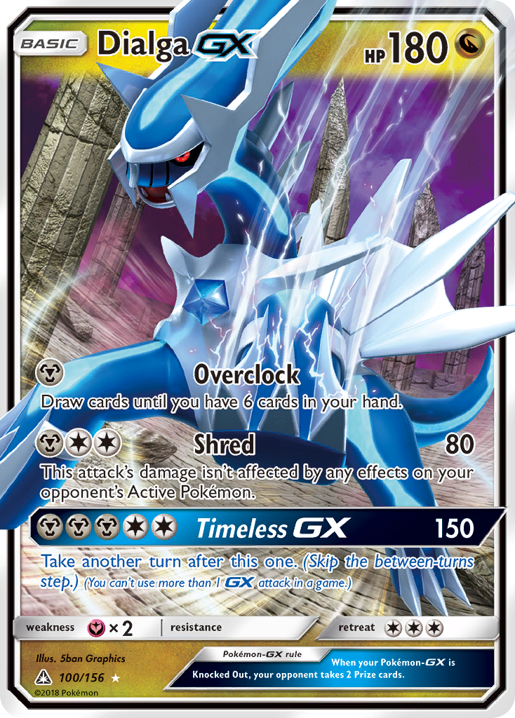 Dialga GX 100/156 - SM  Ultra Prism Holofoil