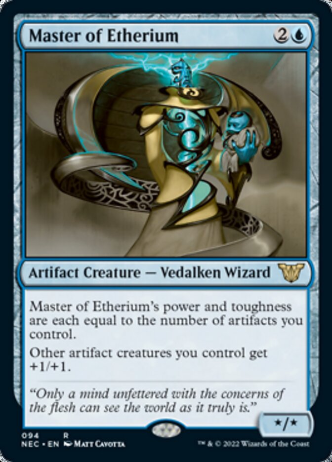 Master of Etherium (NEC-094) - Neon Dynasty Commander