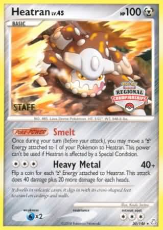 Heatran - 30/146 (Regional Championships) [Staff] - League & Championship Cards