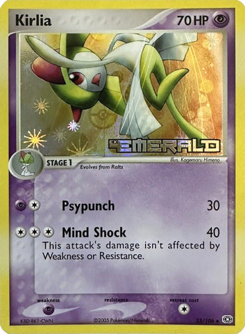 Kirlia/106 - Emerald Reverse Holofoil