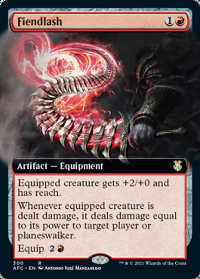 Fiendlash (Extended Art) (AFC-300) - Forgotten Realms Commander: (Extended Art)