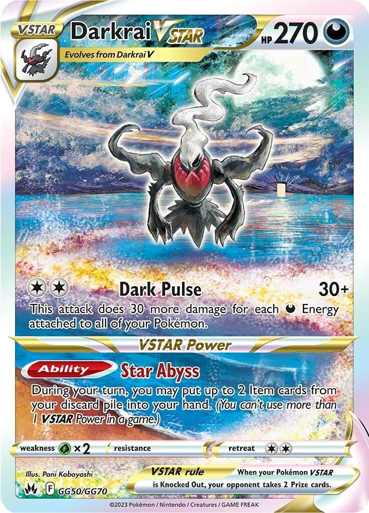 Darkrai VSTAR GG50/70 - SWSH Crown Zenith Galarian Gallery Holofoil