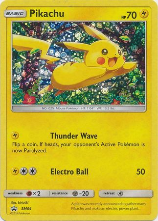 Pikachu - SM04 (General Mills) SM04 - Miscellaneous Cards & Products Holofoil