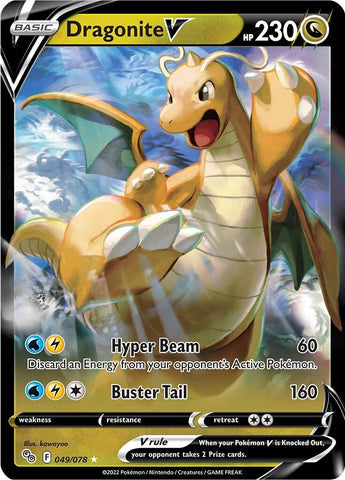 Dragonite V 49/78 - Pokemon GO Holofoil