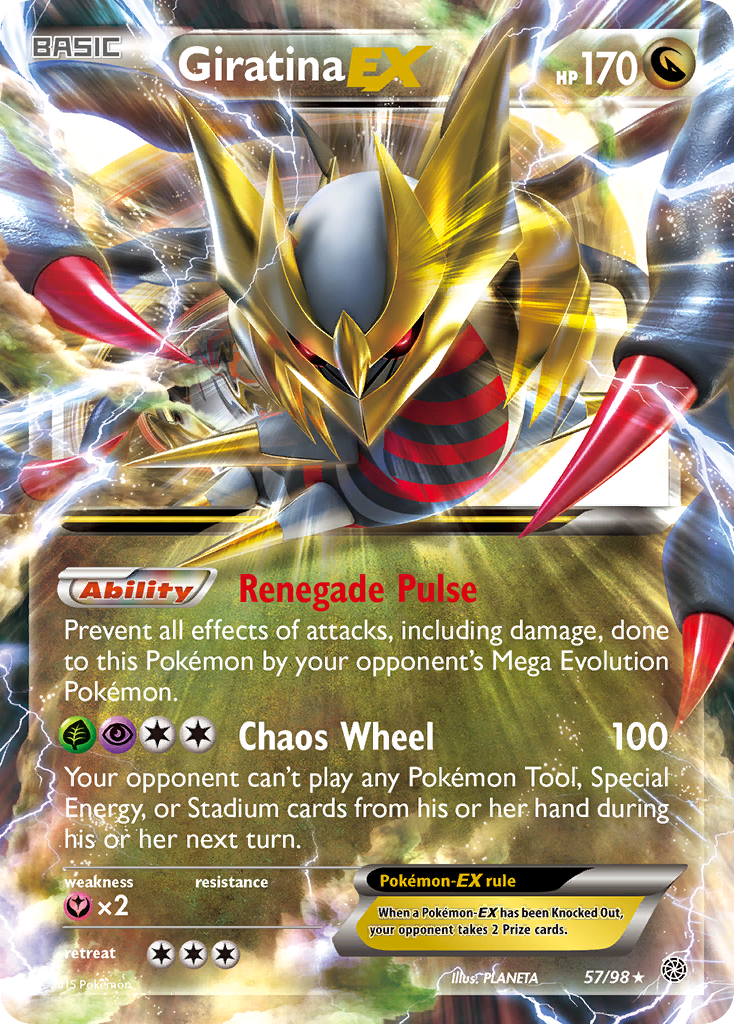 Giratina EX 57/98 - XY  Ancient Origins Holofoil
