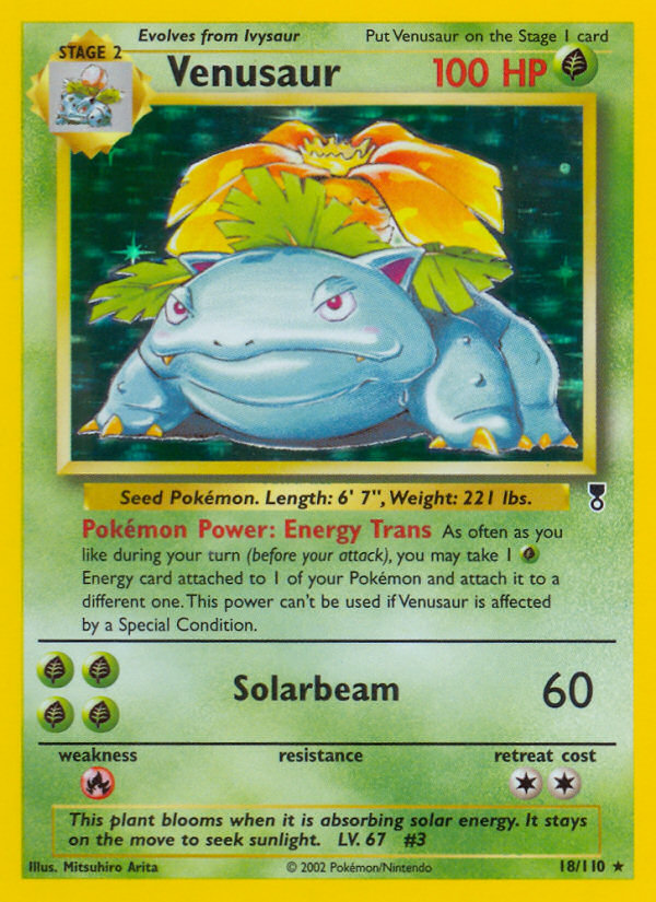 Venusaur - 18/110 - Holofoil Legendary Collection - Holo Rare