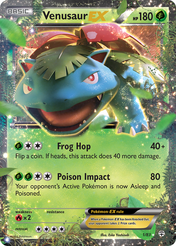 Venusaur EX 1/83 - Generations Holofoil