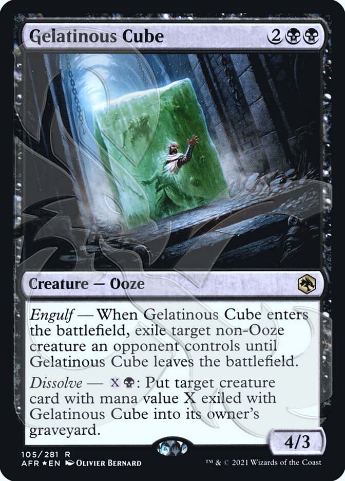 Gelatinous Cube (AFR&-105A) - Adventures in the Forgotten Realms Promos Foil