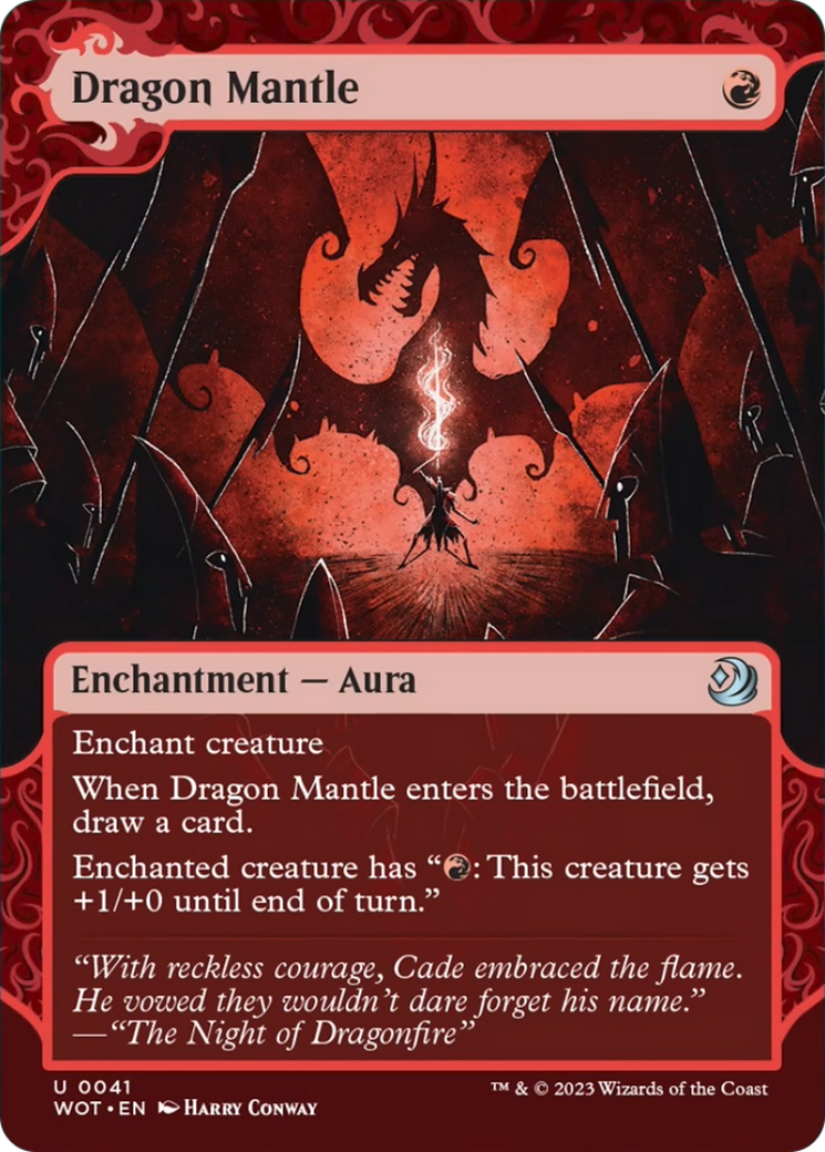 Dragon Mantle (WOT-041) - Wilds of Eldraine: Enchanting Tales: (Showcase) (Borderless)