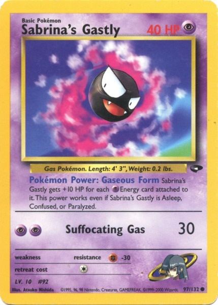 Sabrina's Gastly (97) 97/132 - Gym Challenge Unlimited
