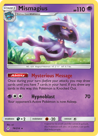 Mismagius 78/214 - SM  Unbroken Bonds