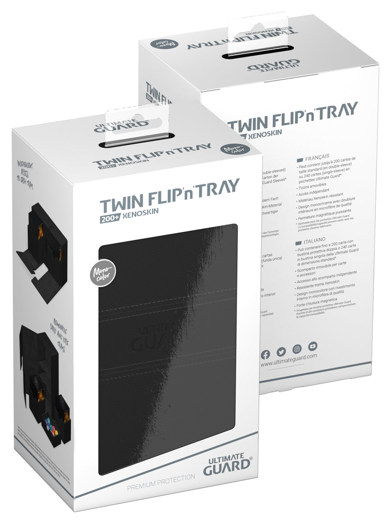 Twin Flip'n'Tray 200+ Black Monocolor