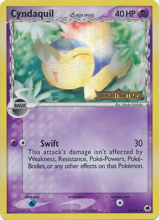 Cyndaquil (Delta Species) 45/101 - Dragon Frontiers Reverse Holofoil