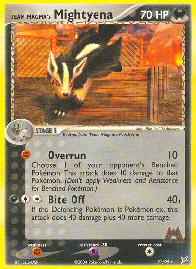 Team Magma's Mightyena - 21/95/95 - Team Magma vs Team Aqua