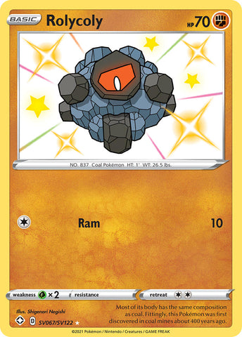 Rolycoly SV067/122 - Shining Fates Shiny Vault Holofoil
