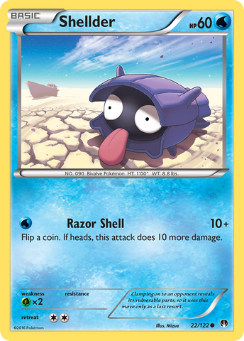 Shellder (22) 22/122 - XY  BREAKpoint