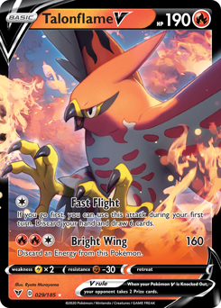 Talonflame V 29/185 - SWSH04 Vivid Voltage Holofoil