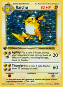 Raichu - 14/102 - 1st Edition Holofoil Base Set Shadowless - Holo Rare